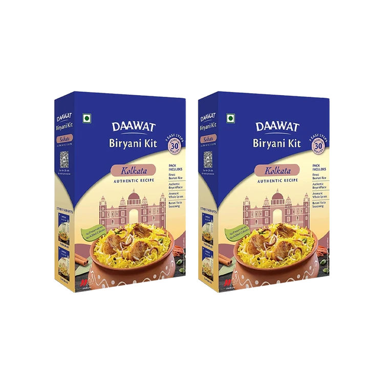 Daawat Biryani Kit Kolkata (Extra Long Grain) - Pack of 2