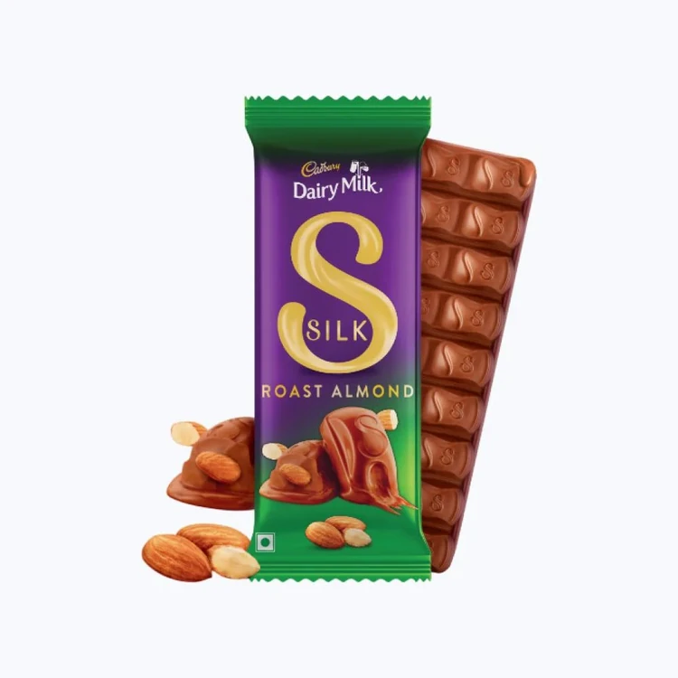Cadbury Dairy Milk Silk Roast Almond Milk Chocolate Bar