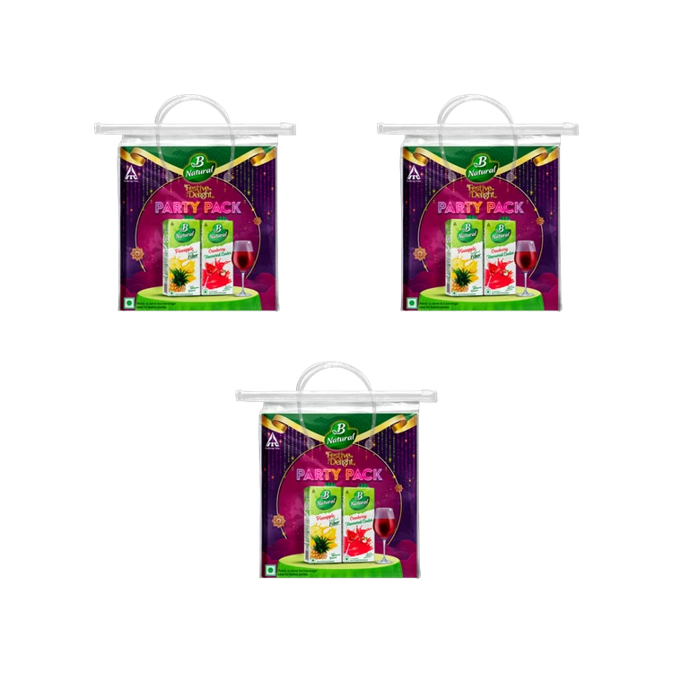 B Natural Festive Delight Party Juice Gift Pack - Pack of 3