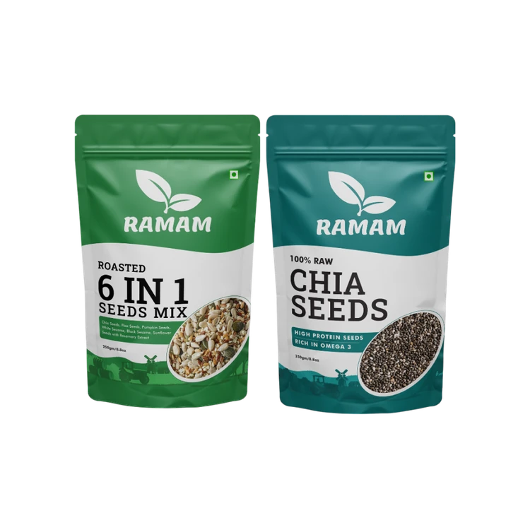 Ramam Group 6 in 1 Seeds Mix & Raw Chia Seeds
