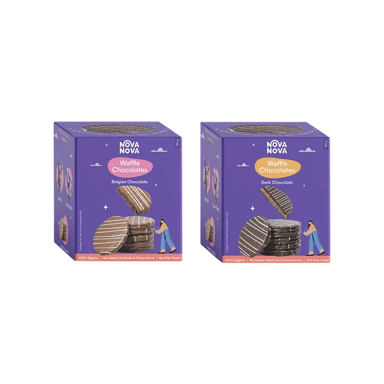 Nova Nova Waffle Chocolate (Assorted Belgian & Dark Chocolate)