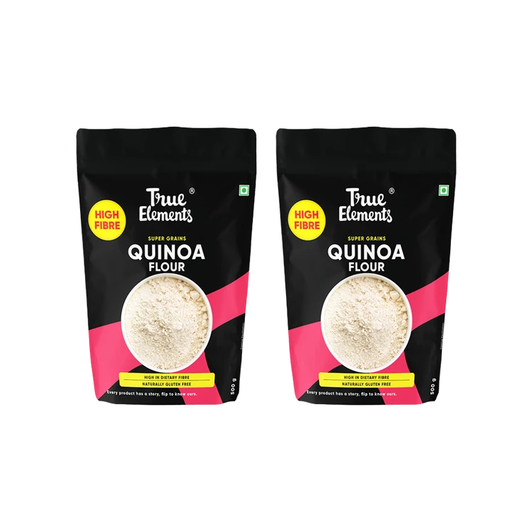True Elements High-Protein Gluten Free Quinoa Flour - Pack of 2 (Quinoa Hittu)