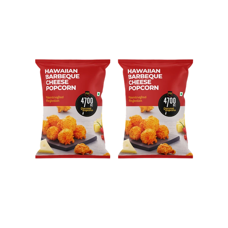 4700BC Hawaiian Barbeque Cheese Popcorn, Gourmet - Pack of 2