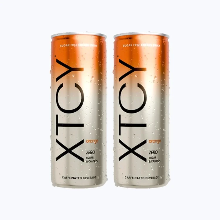 XTCY Orange Zero Sugar Energy Drink - Pack of 2