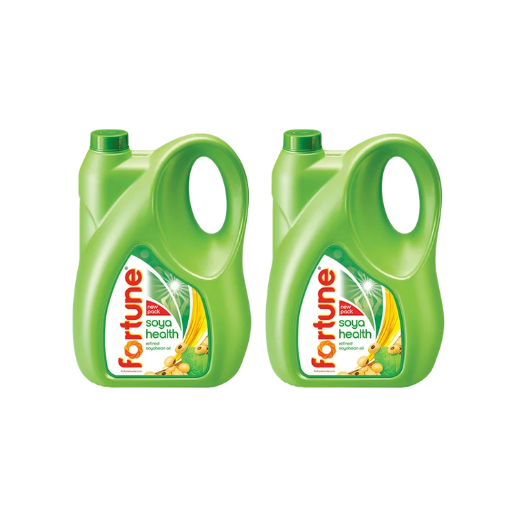 Fortune Soya Health Refined Soyabean Oil - Pack of 2 (Soyabean Enne)
