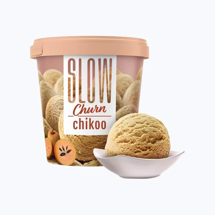 Slow Churn Chikoo Ice Cream Tub