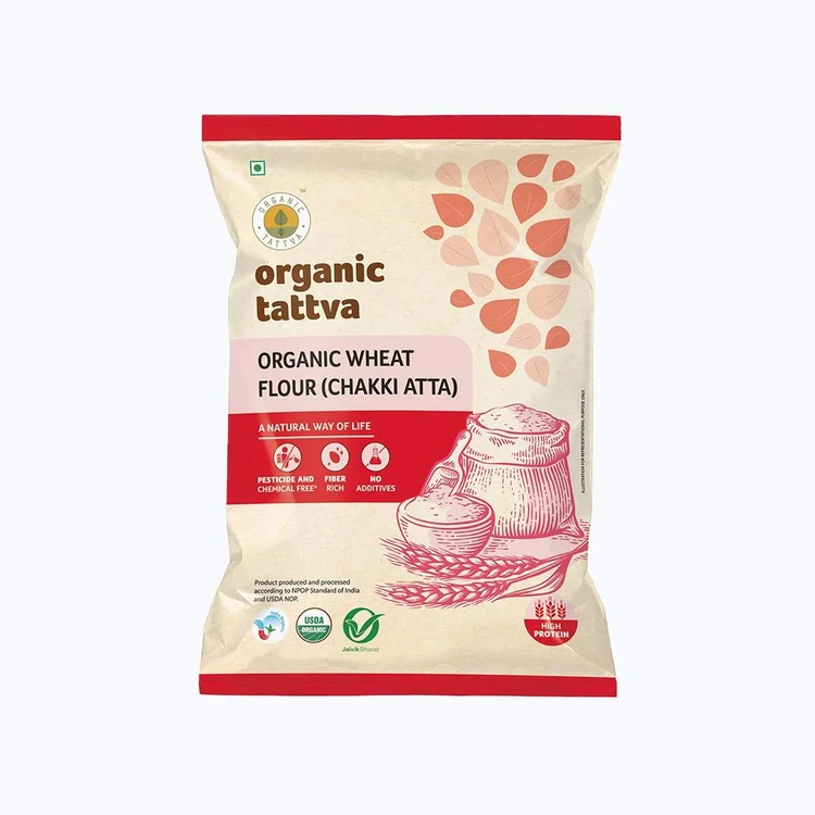Organic Tattva Wheat Organic Atta - 5 kg