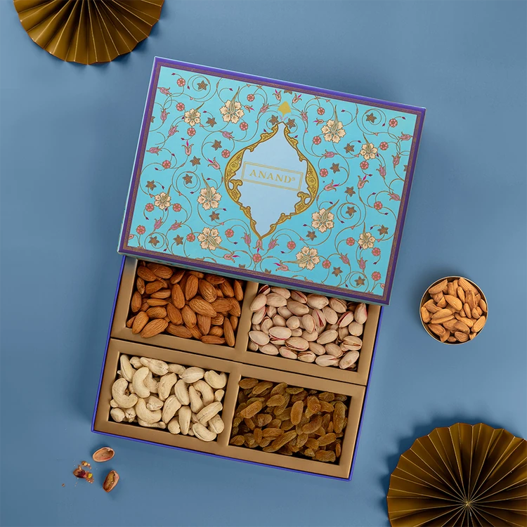 Anand Jheel Batti Dry Fruits Gift Pack - 4 Varieties - Pack of 2 (Dry Fruits Udugore Pack)