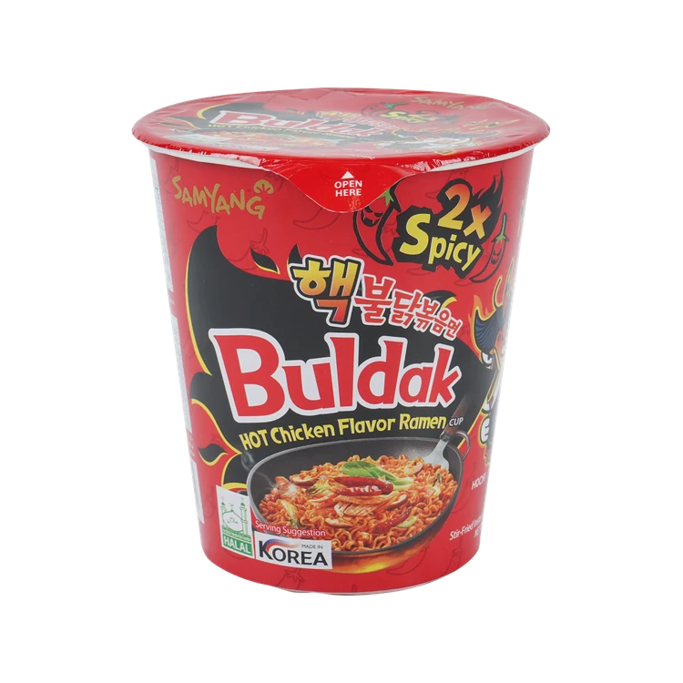 Samyang 2 x Spicy Hot Chicken Flavour Ramen Cup Noodles