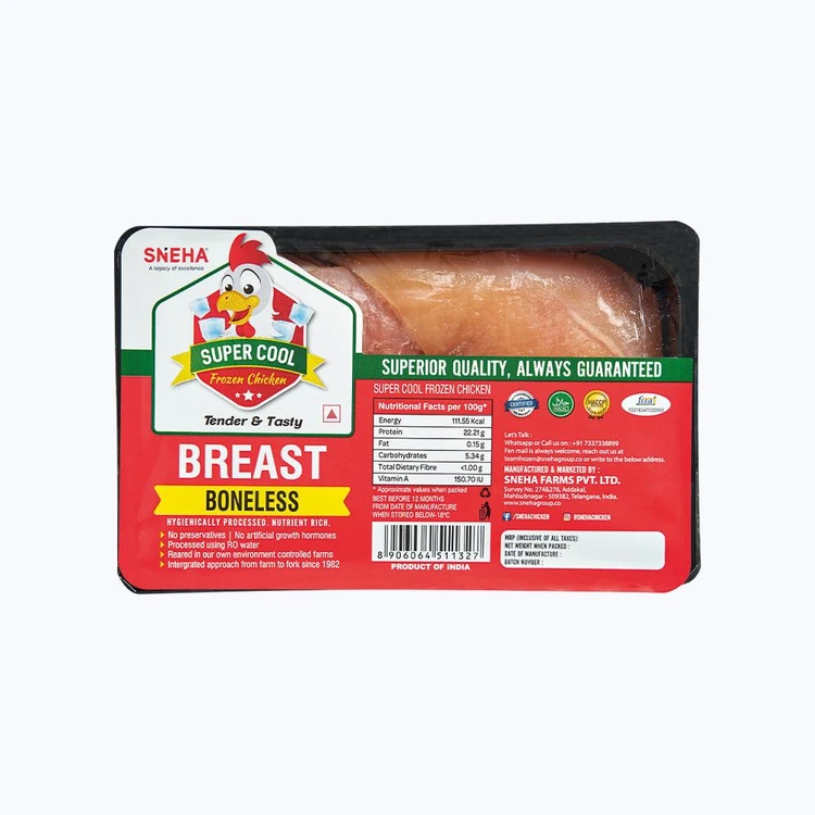 Sneha Super Cool Boneless Frozen Chicken Breast
