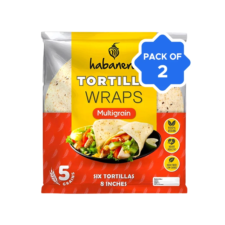 Habanero Multigrain Tortilla Wraps - Pack of 2