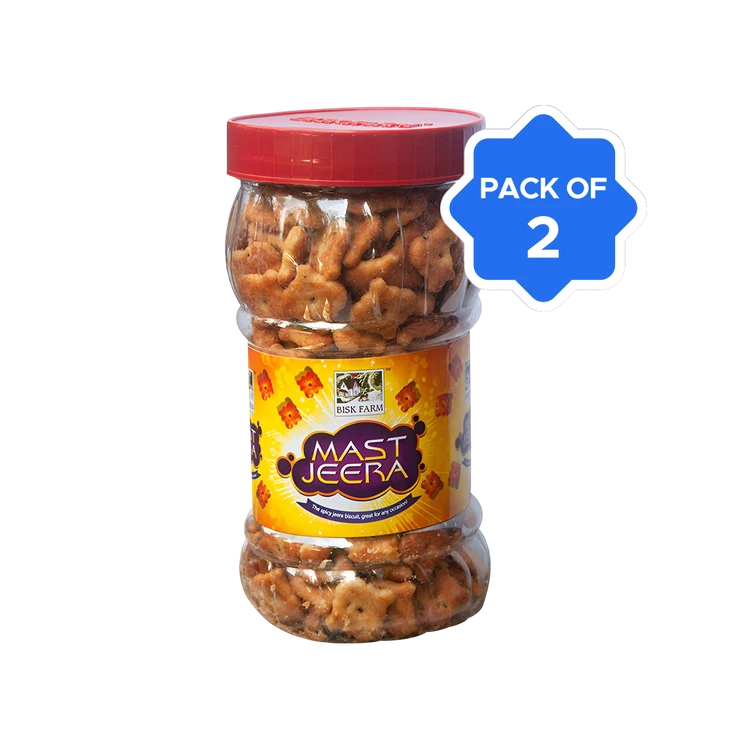 Bisk Farm Mast Jeera Sweet & Salty Biscuits - Pack of 2