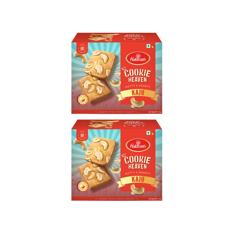 Haldiram's Heaven Kaju Bakery Cookies - Pack of 2