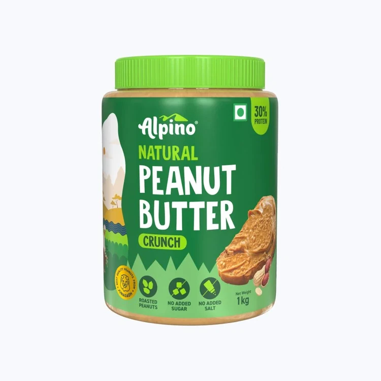 Alpino Natural Crunch Unsweetened Peanut Butter
