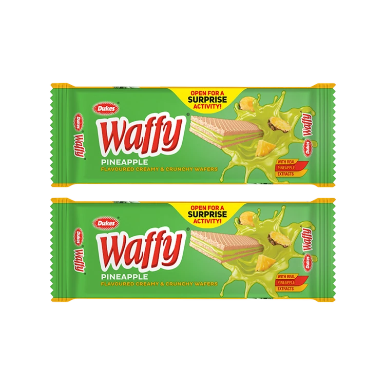 Dukes Waffy Pineapple Wafers - Pack of 2