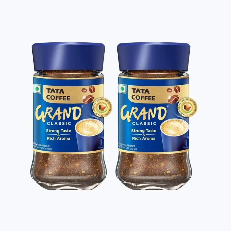 Tata Coffee Grand Classic Instant Coffee - Pack of 2