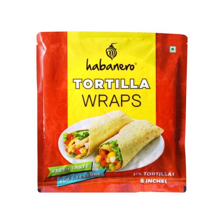 Habanero Flour Tortilla Wraps (Ready to Eat)