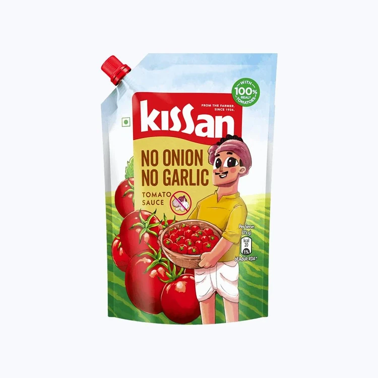 Kissan Tomato Ketchup (No Onion & Garlic) - Doy Pack