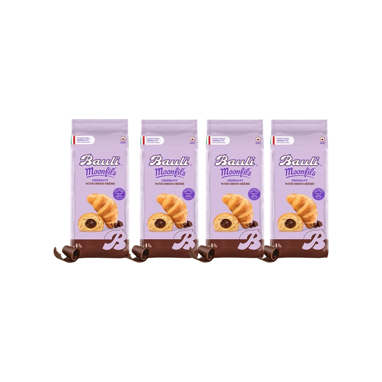 Bauli Moonfils Chocolate Crème Soft Croissant - Pack of 4