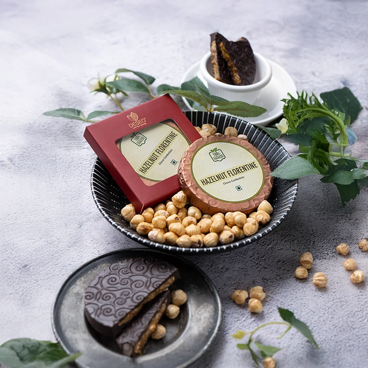 Deseo Hazelnut Florentine Chocolate
