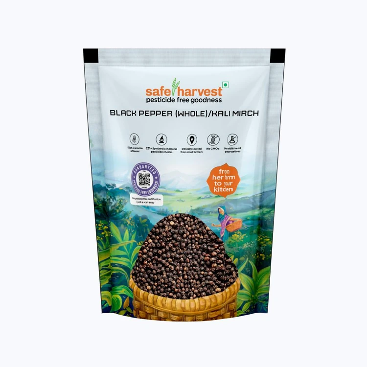 Safe Harvest Pesticide-Free Peppercorns (Black)