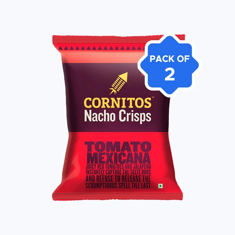 Cornitos Tomato Mexicana Nachos Crisps - Pack of 2