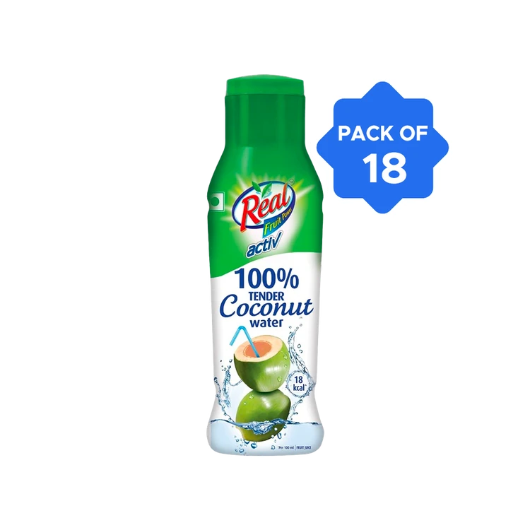 Real Activ 100% Tender Coconut Water - Pack of 18