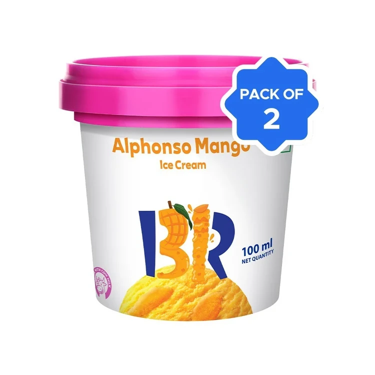 Baskin Robbins Alphonso Mango Ice Cream Cup - Pack of 2