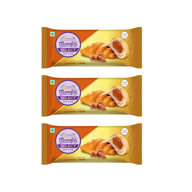 Bauli Moonfils Caramel Creme Croissant - Pack of 3