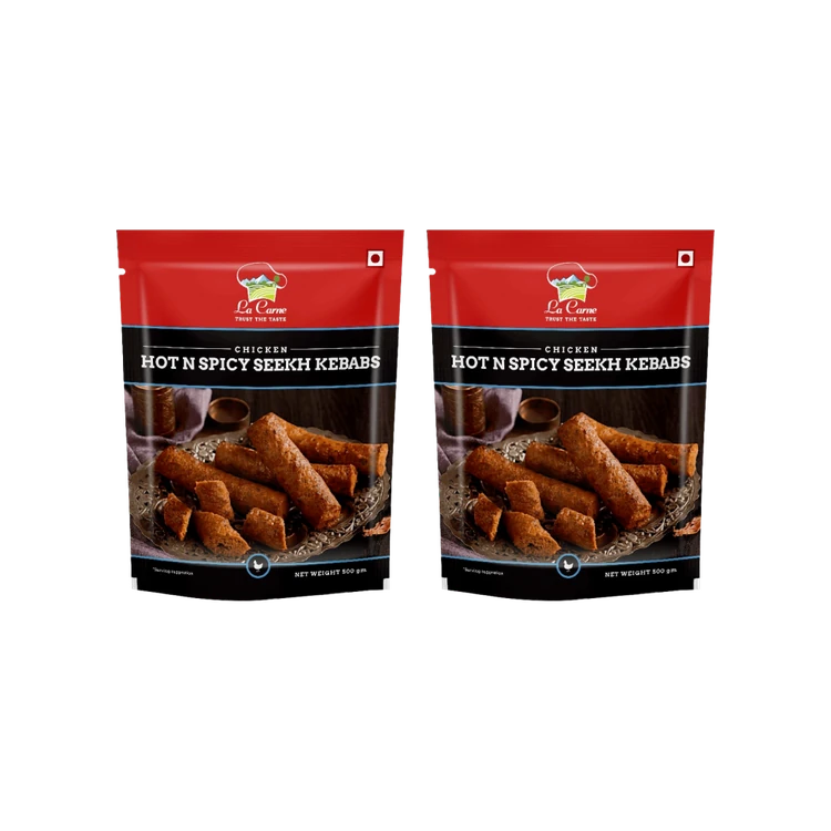 La Carne Hot & Spicy Chicken Seekh Kebab (Frozen)