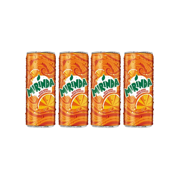 Mirinda Orange Soft Drink - Pack of 4