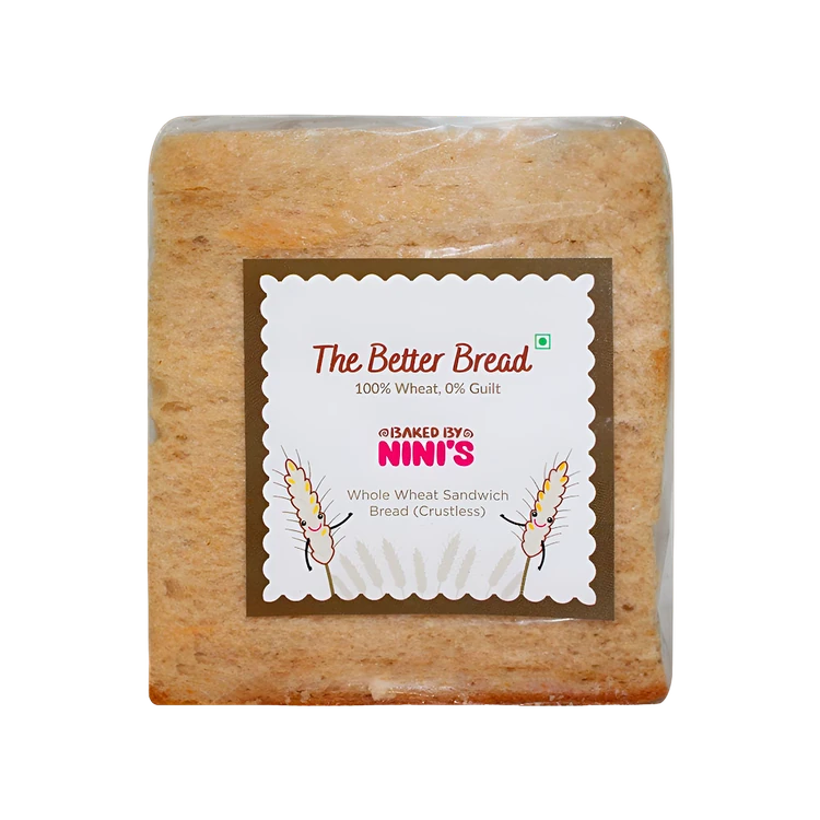 Baked By Nini's Whole Wheat Sandwich Bread (Crustless)