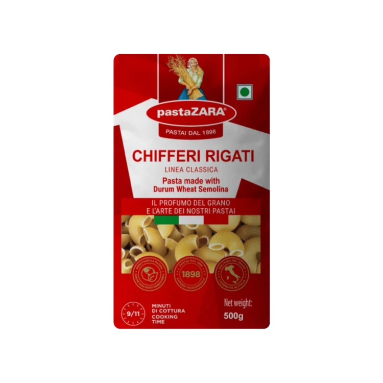pastaZara Authentic Italian Chifferi Rigati Pasta