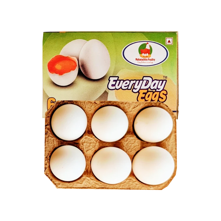 Everyday White Eggs - 6 pcs