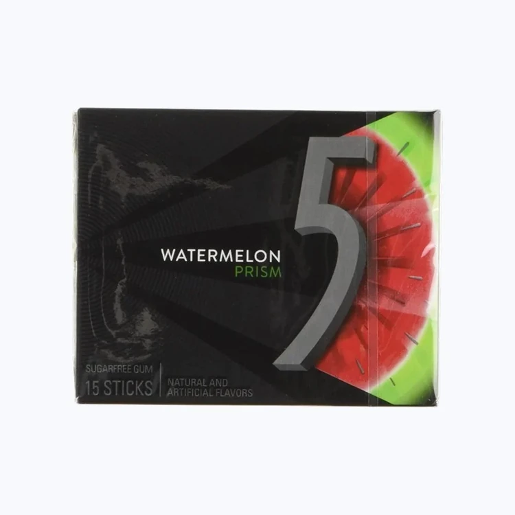 Wrigley's 5 Watermelon Prism Chewing Gum (Sugar Free)