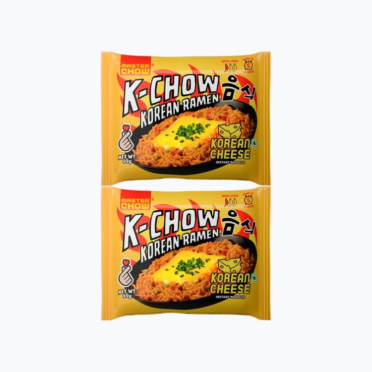 MasterChow K-chow Korean Ramen Cheese Instant Noodles - Pack of 2