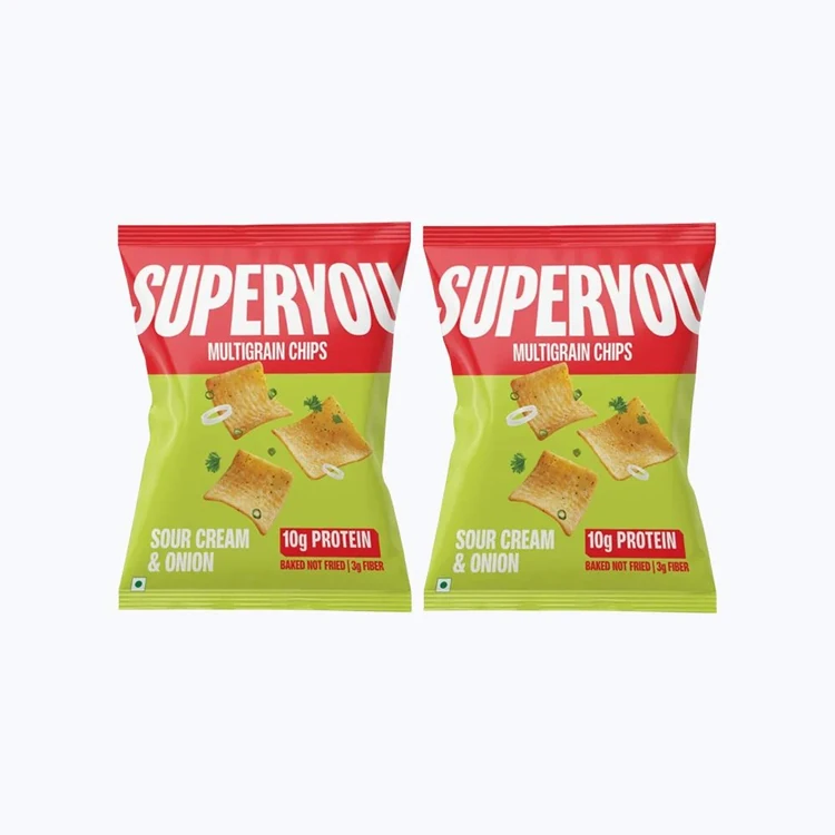 SuperYou Multigrain Sour Cream & Onion Chips - Pack of 2