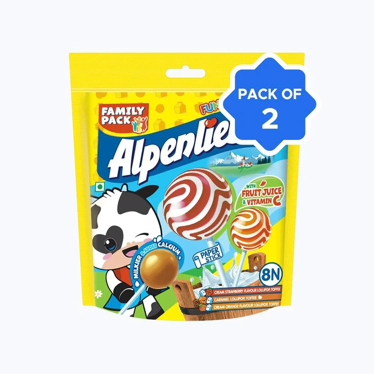 Alpenliebe Pop Assorted Flavours Lollipop (with Toy Inside) - Pack of 2