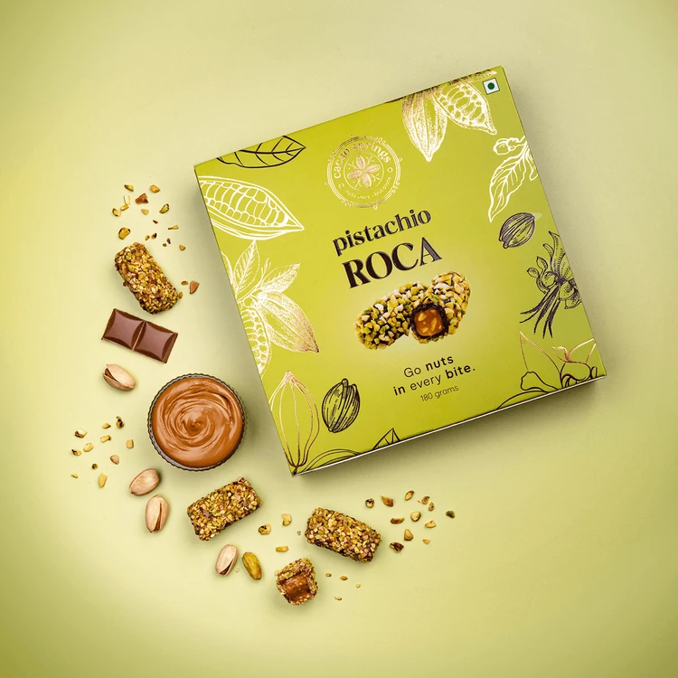 Cacao Springs Pistachio Roca Celebration Box