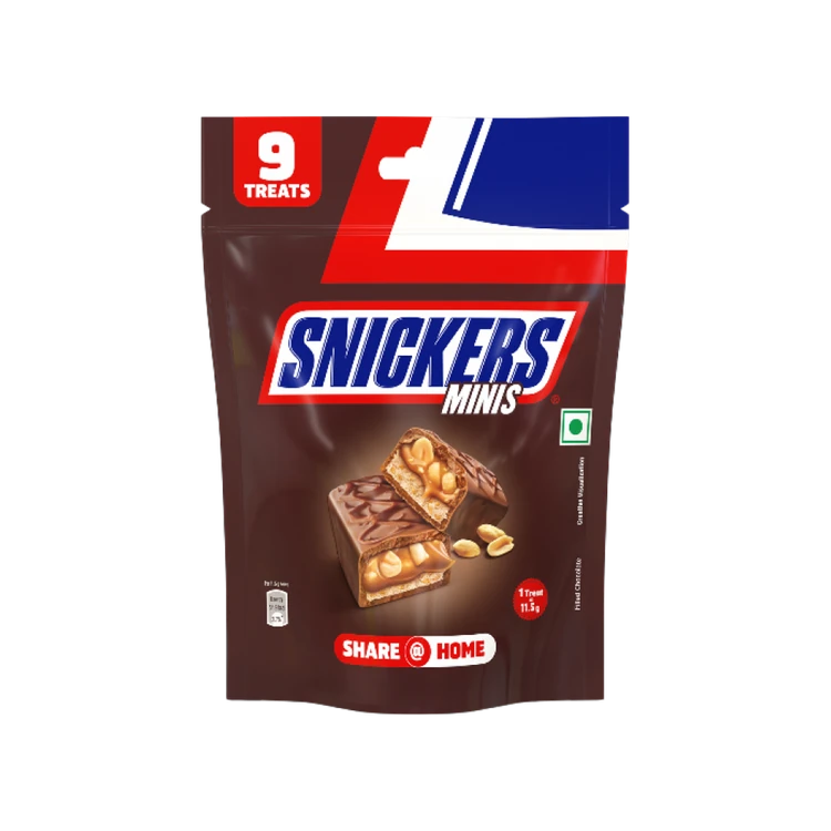Snickers Nougat & Caramel Shareable Filled Bar Chocolate Pack