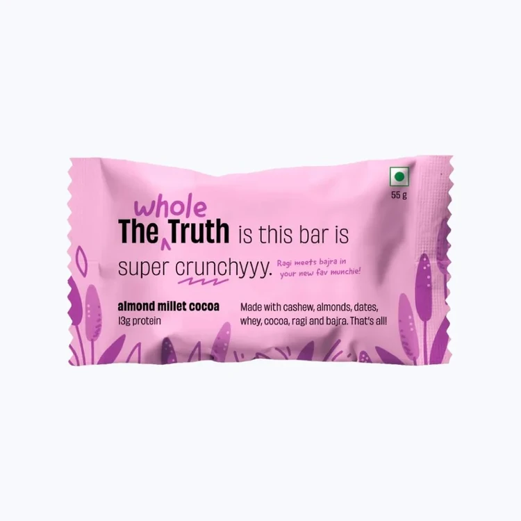 The Whole Truth Almond Millet Cocoa Protein Bar