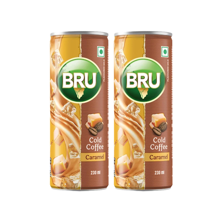 Bru Cold Coffee (Caramel) - Pack of 2