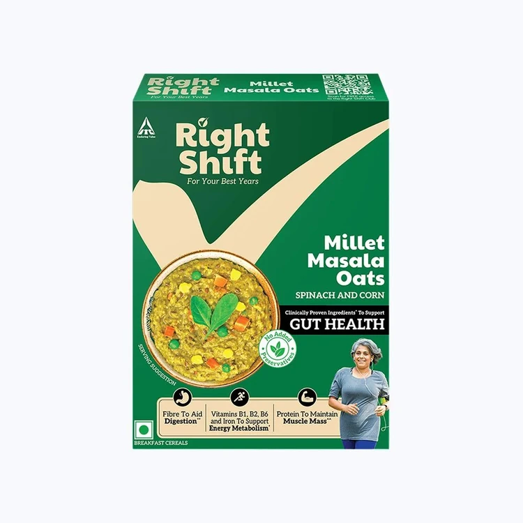 Right Shift High Protein Masala Oats (Spinach and Corn)