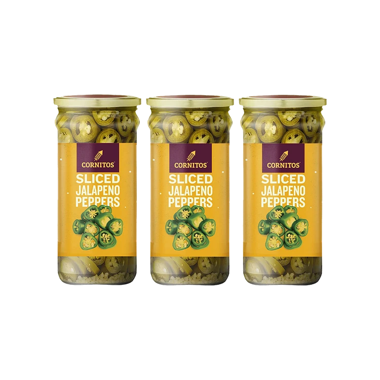 Cornitos Sliced Jalapeno Peppers - Pack of 3
