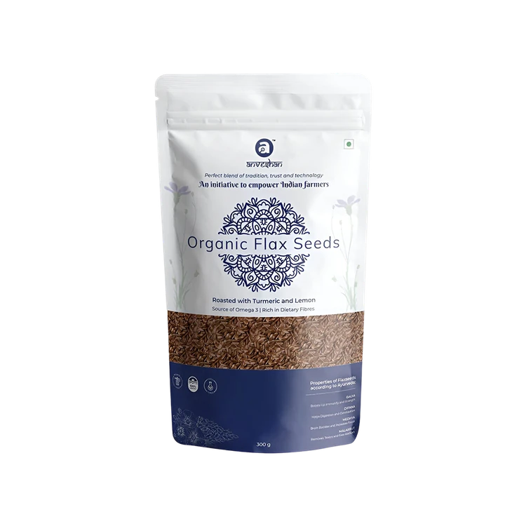 Anveshan Roasted Organic Flax Seeds