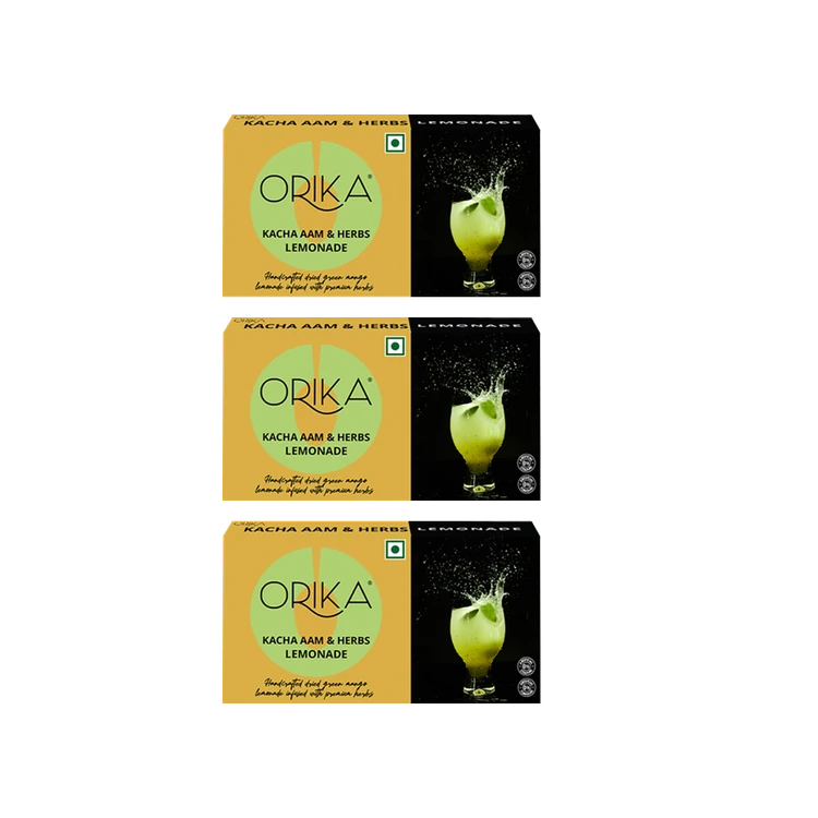 Orika Kacha Aam & Herbs Lemonade Drink Mix - Pack of 3