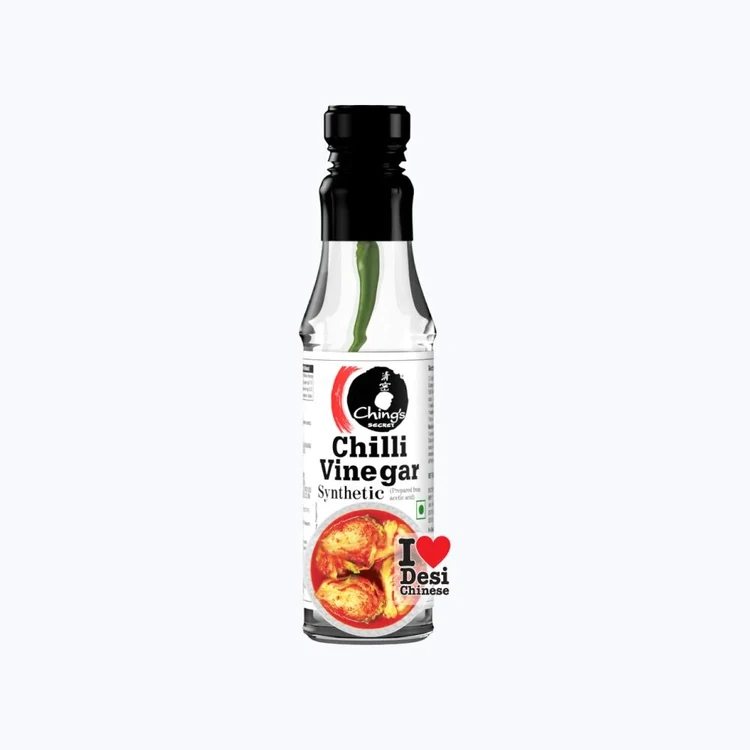 Ching's Secret White Chilli Vinegar with Green Jwala Chilli
