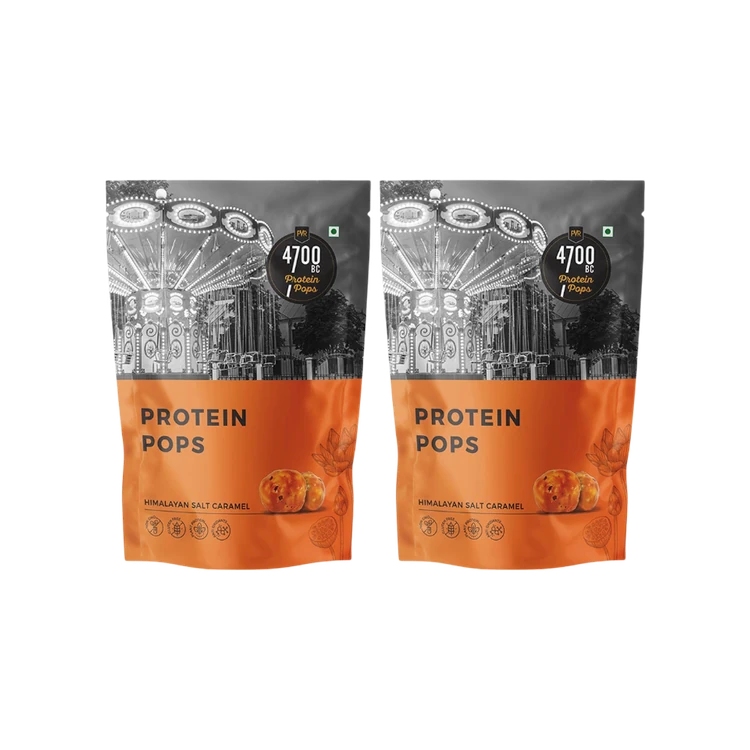 4700BC Protein Pops Makhana (Himalayan Salt Caramel) - Pack of 2