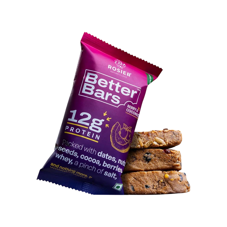 Rosier Berry and Coconut Protein Bar - Pack of 3