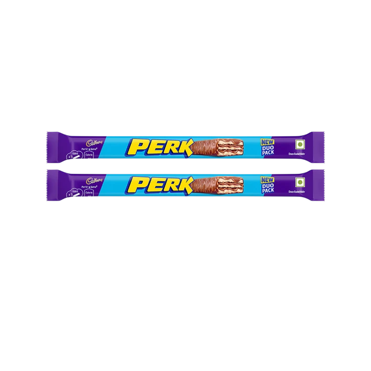 Cadbury Perk Chocolate Coated Wafer Bar - Pack of 2